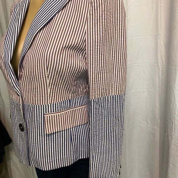 Brooks Bros striped seersucker blazer C25 - Picture 5 of 10